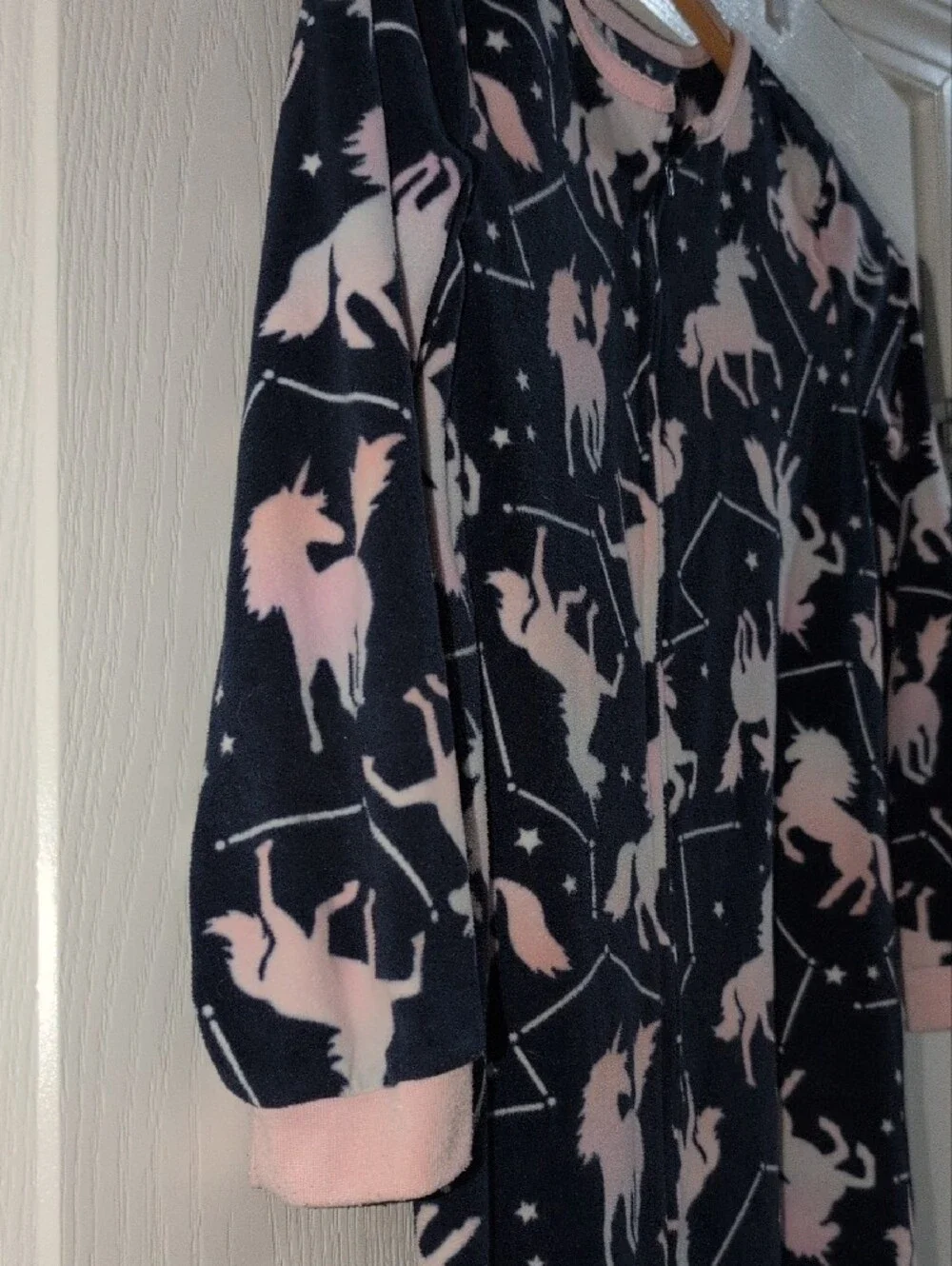 Carter's Navy and Pink Unicorn Constellation Fleece Pajama Set